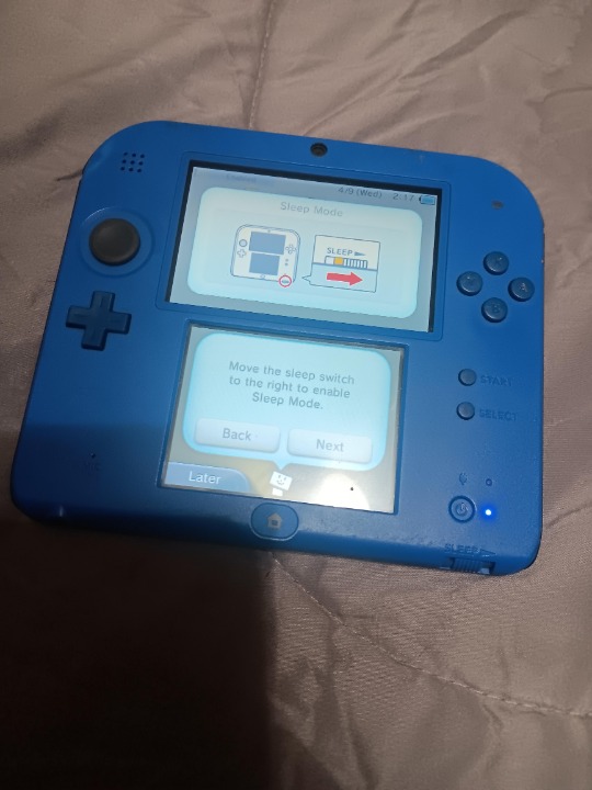 Blue Nintendo 2DS with Charger Tested Working