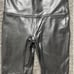 SPANX LEGGINGS FAUX LEATHER SZ PETITE MEDIUM BLACK 2537Q