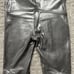 SPANX LEGGINGS FAUX LEATHER SZ PETITE MEDIUM BLACK 2537Q