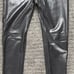 SPANX LEGGINGS FAUX LEATHER SZ PETITE MEDIUM BLACK 2537Q