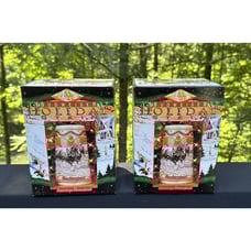 2 Vtg 1996 Budweiser Holiday Stein American Homestead Collectible Stien New -S11