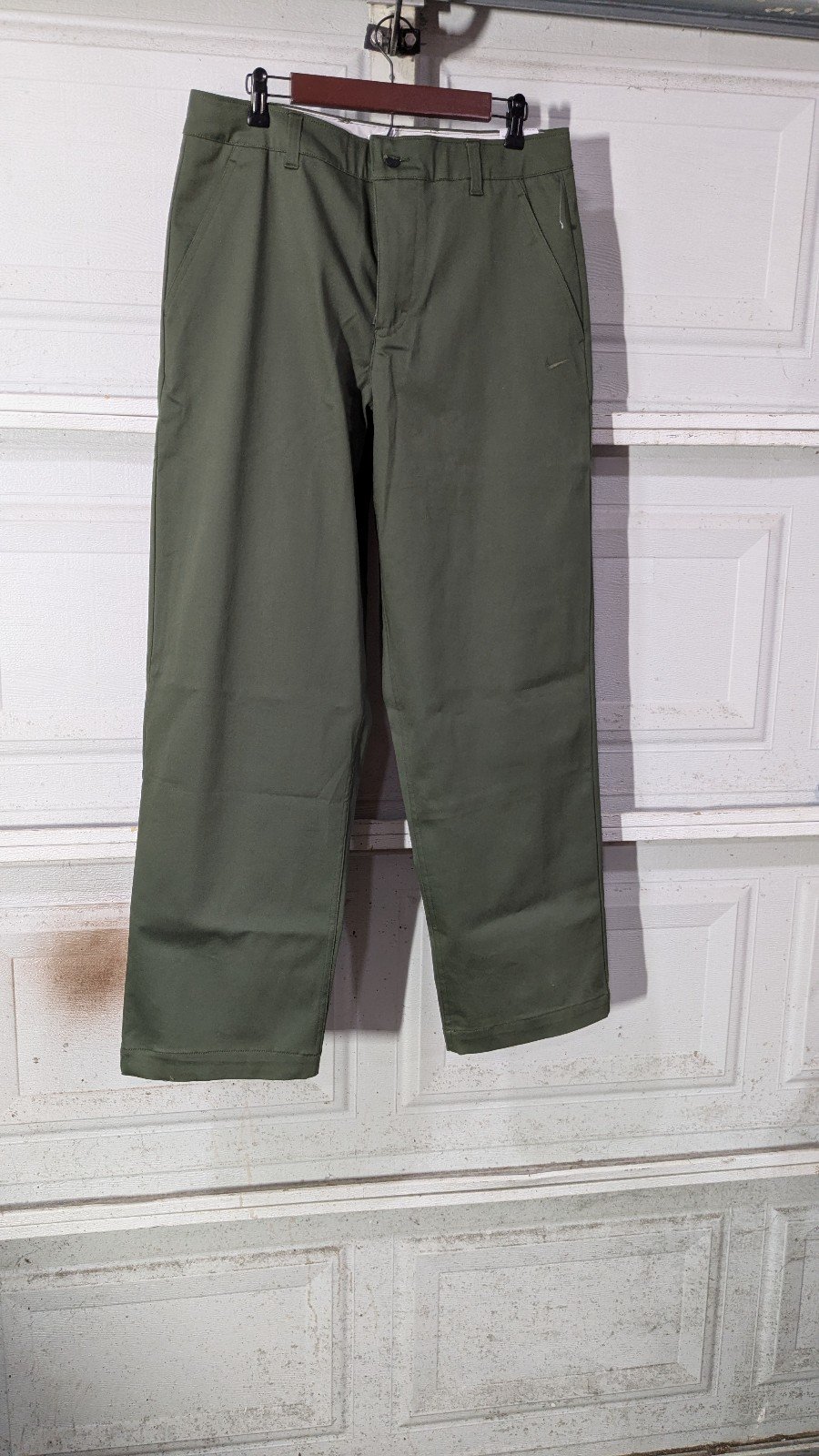 Nike Life El Chino Woven Baggy Mens Size 34 Green Pants Loose Fit FD0405 325