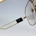Versace VE1287 1443 BRAND NEW Eyeglasses Black Gold Metal Pilot Men Unisex