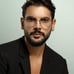 Versace VE1287 1443 BRAND NEW Eyeglasses Black Gold Metal Pilot Men Unisex