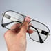 Versace VE1287 1443 BRAND NEW Eyeglasses Black Gold Metal Pilot Men Unisex