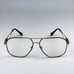 Versace VE1287 1443 BRAND NEW Eyeglasses Black Gold Metal Pilot Men Unisex