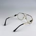 Versace VE1287 1443 BRAND NEW Eyeglasses Black Gold Metal Pilot Men Unisex