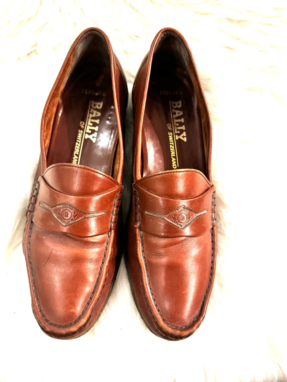 Bally Mens Penny Loafers sz 9