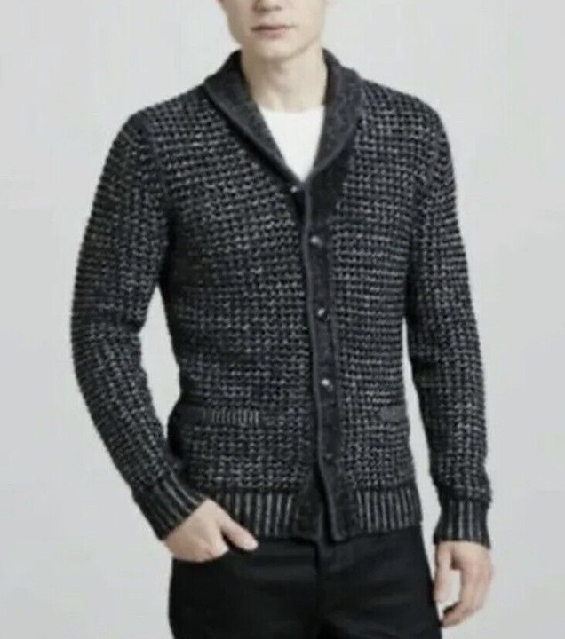 Rag & Bone Neiman Marcus Grandpa Cardigan Shawl Collar Wool Blend Medium