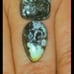2 Paired SNOWVILLE VARISCITE CABOCHONS- backed & so stunning!