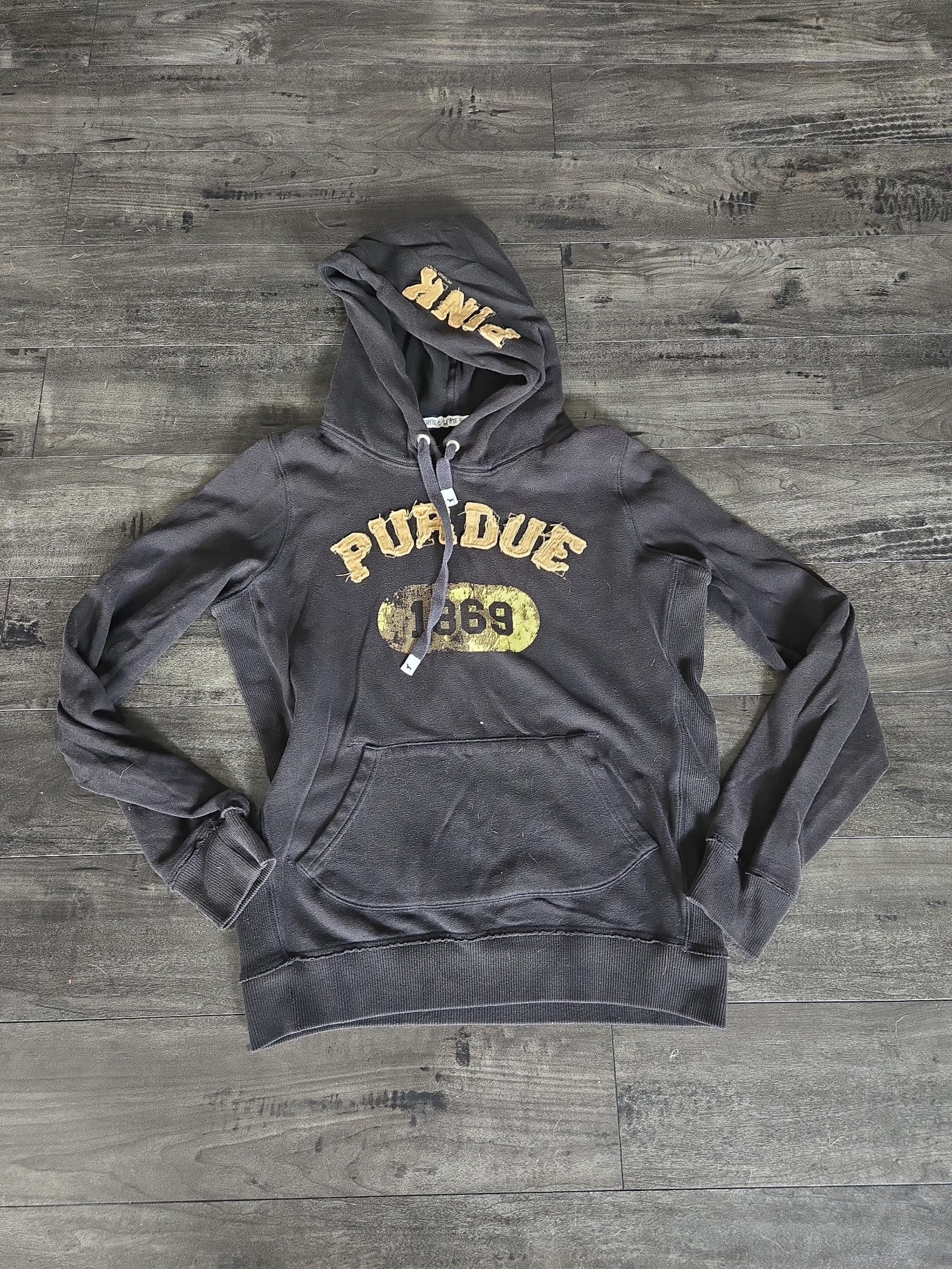 Pink by Victoria's Secret Purdue University sweatshirt hoodie size l large