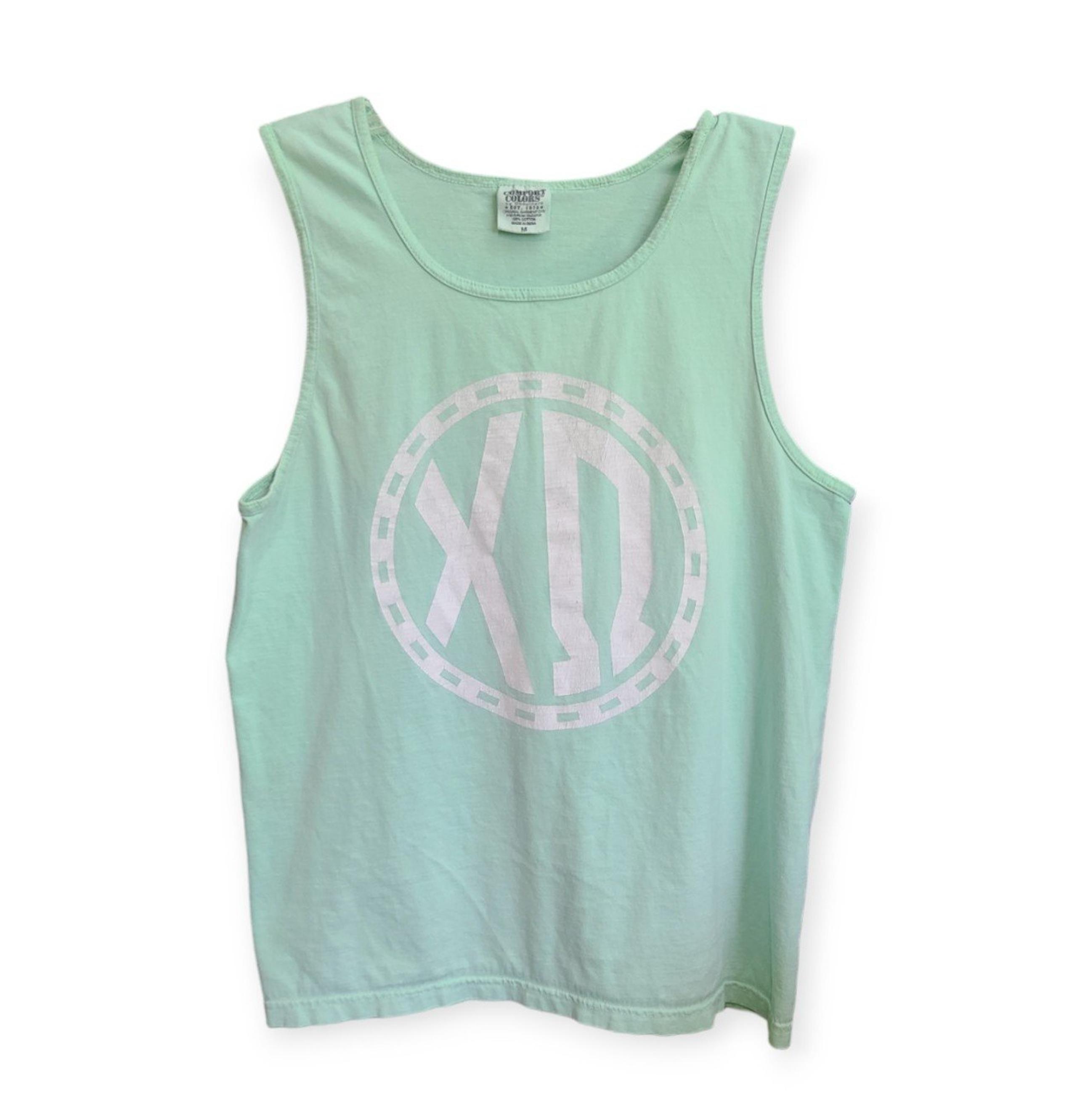Comfort Colors Mint Green Custom Tank Top sz M Men's