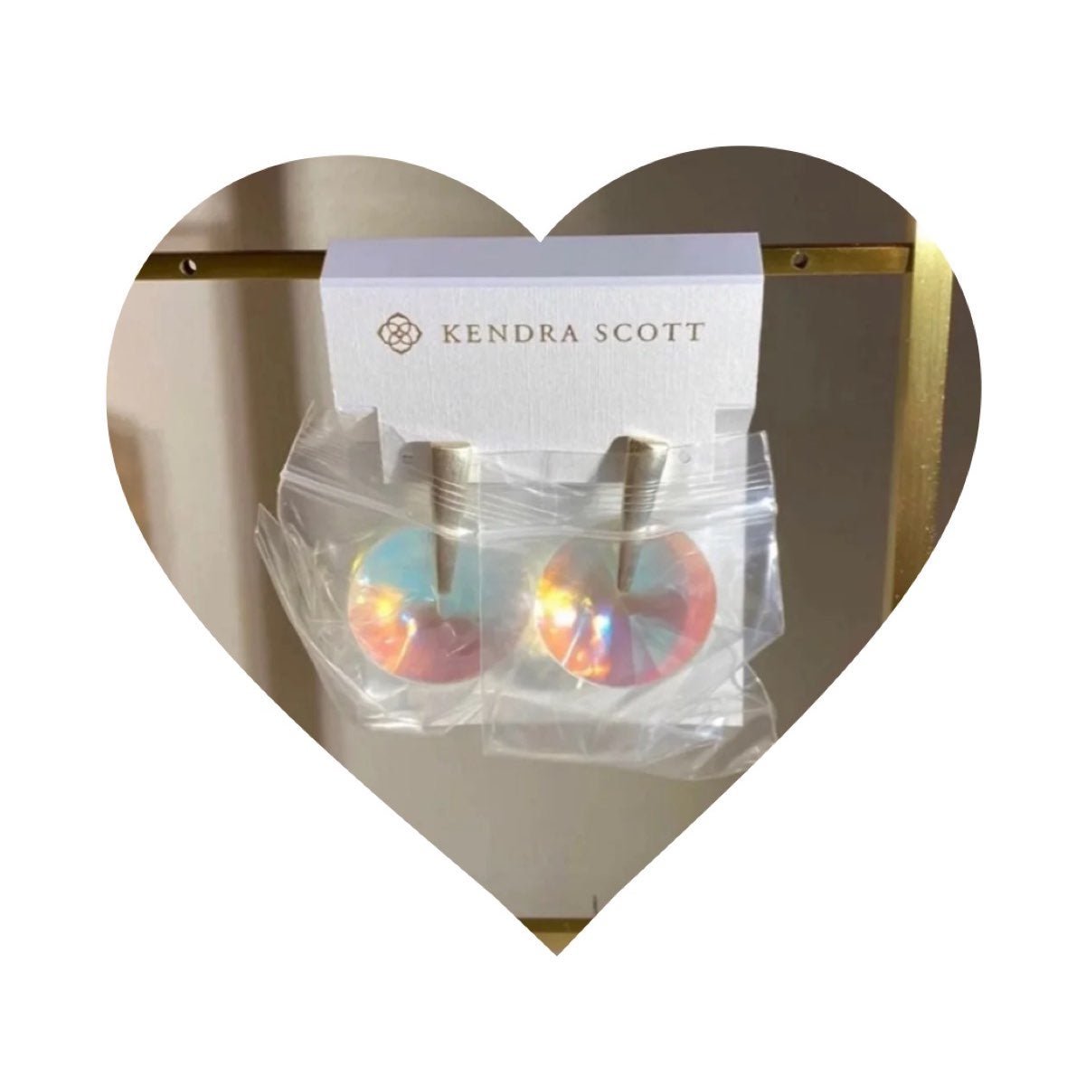 Kendra Scott Jolie Dichroic Glass Drop Earrings — NEW WITH TAG