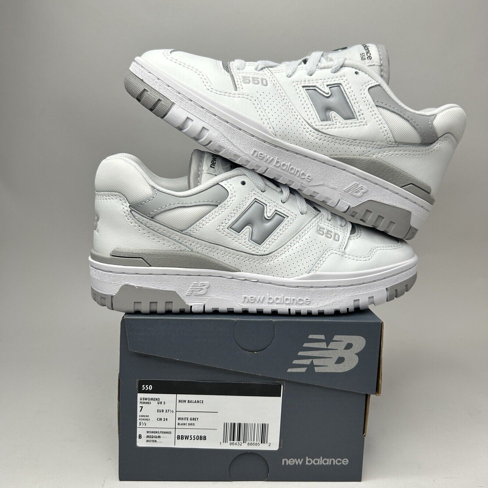 New Balance 550 WMNS “White Rain Cloud” 2023BBW550BB Women’s 7 New