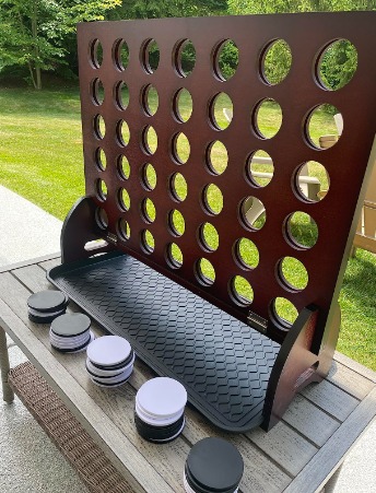New - Giant Four in a Row (All Weather) Outdoor Game with Carrying Case.