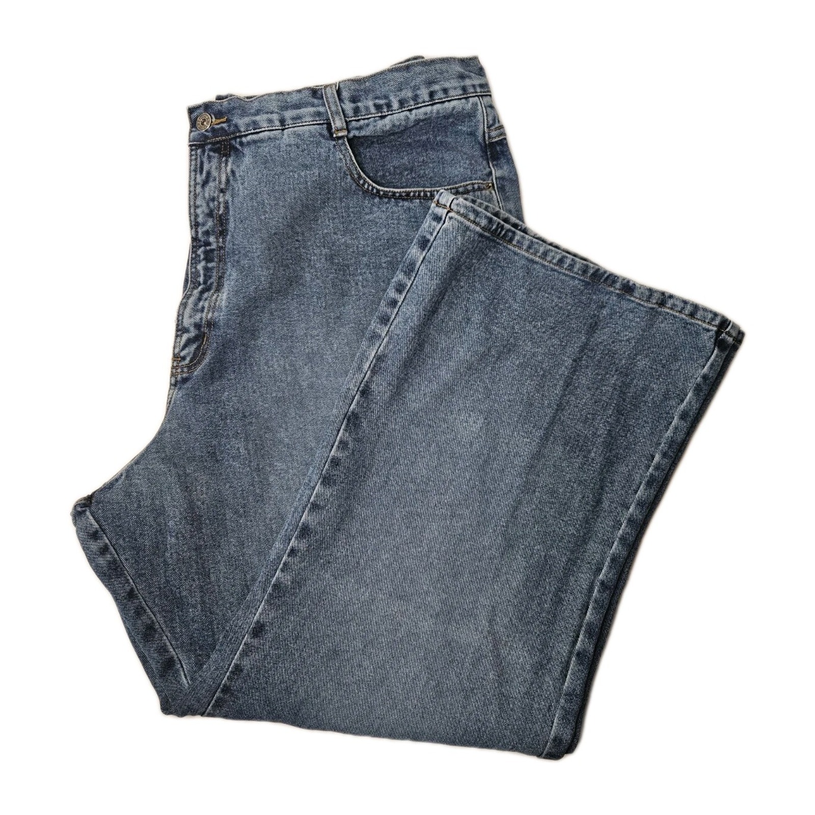 Vintage Zana Di Jeans Size 26 Ultra High-Rise Straight Wide Leg Grunge Mom Y2K