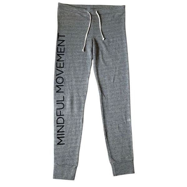 Alo Yoga Twiggy Sweatpants size S Gray Mindful Movement