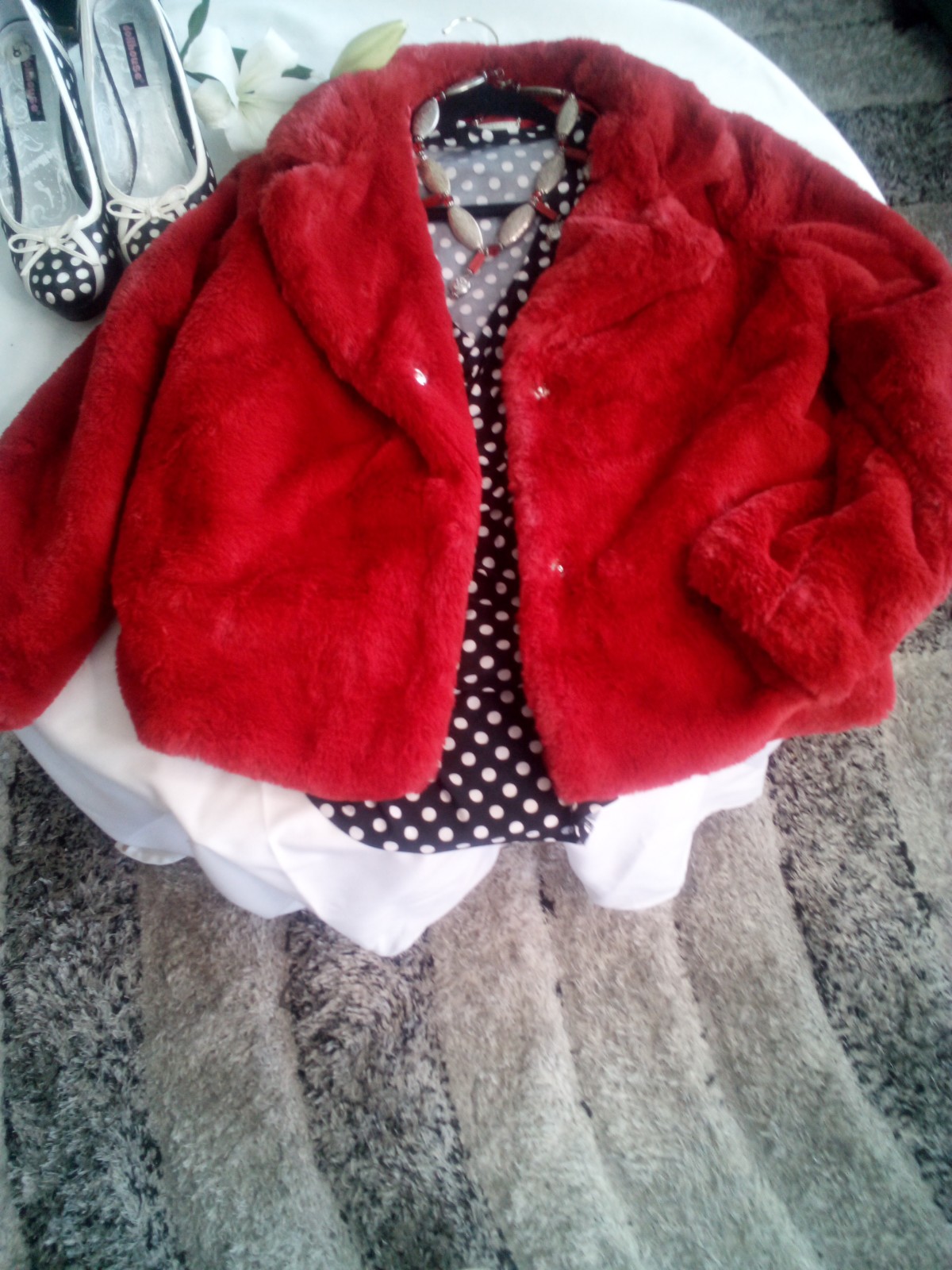 Red Teddy bear Coat