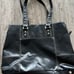 Franklin Covey Black Leather Briefcase Laptop Work Bag