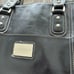 Franklin Covey Black Leather Briefcase Laptop Work Bag