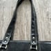 Franklin Covey Black Leather Briefcase Laptop Work Bag