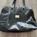 Franklin Covey Black Leather Briefcase Laptop Work Bag