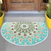 Half Round Indoor Entrance Rug Doormats 36x24 Inches Absorbent Non-Slip