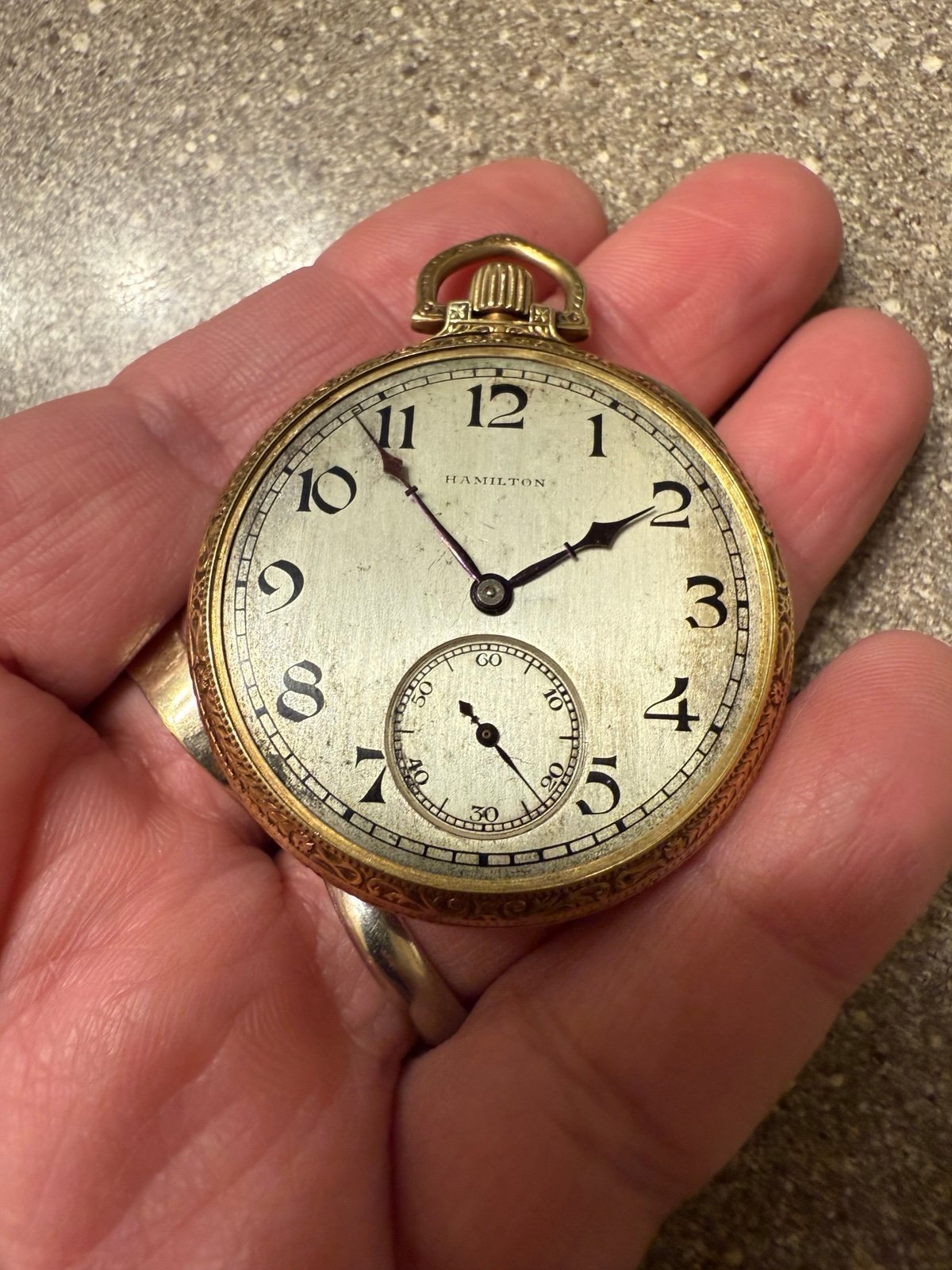 Vintage 14k gold pocket watch