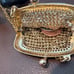 Vintage Chatelaine Metal Mesh Coin Purse, Mini Crossbody Pill/Coin Purse