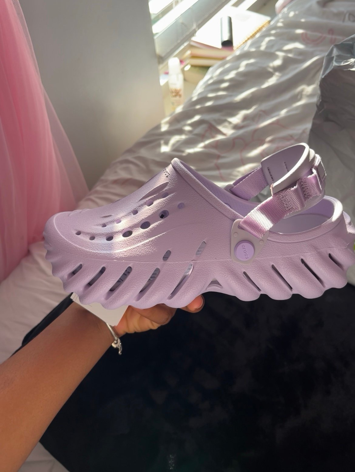 Purple Echo Croc Clogs