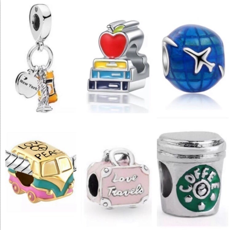 Set of 6 New York Statue of Liberty Charm For Pandora Bracelet