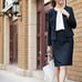 PLST Tweed Jersey Jacket Skirt Suit for Entrance Ceremony and Graduation Ceremony