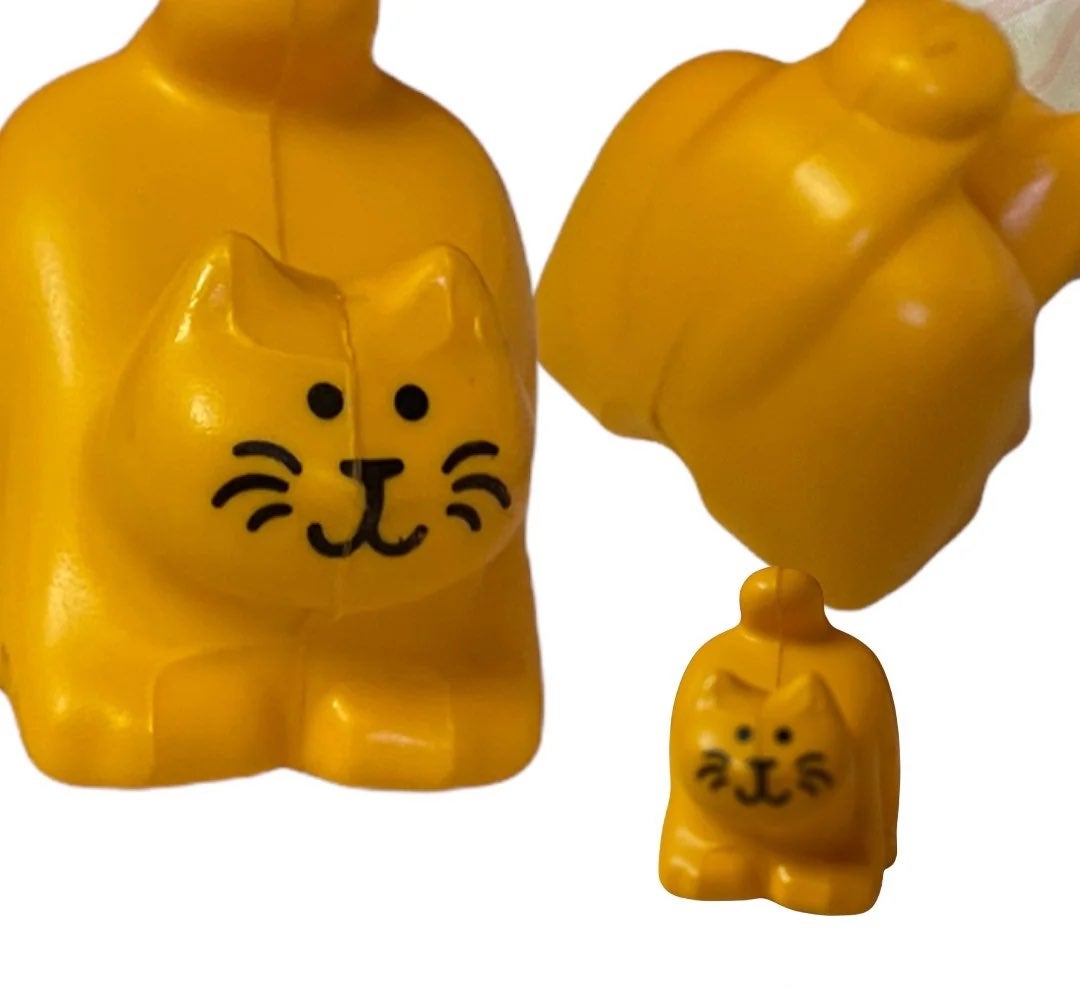 Orange cat kitty little tikes RARE dollhouse