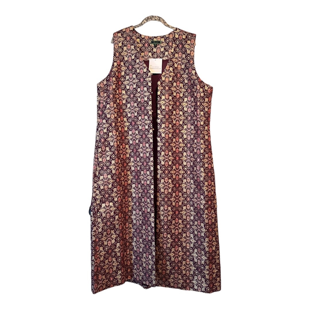 C. Wonder Multi-Plum Brocade Lurex Vest w/ Lining