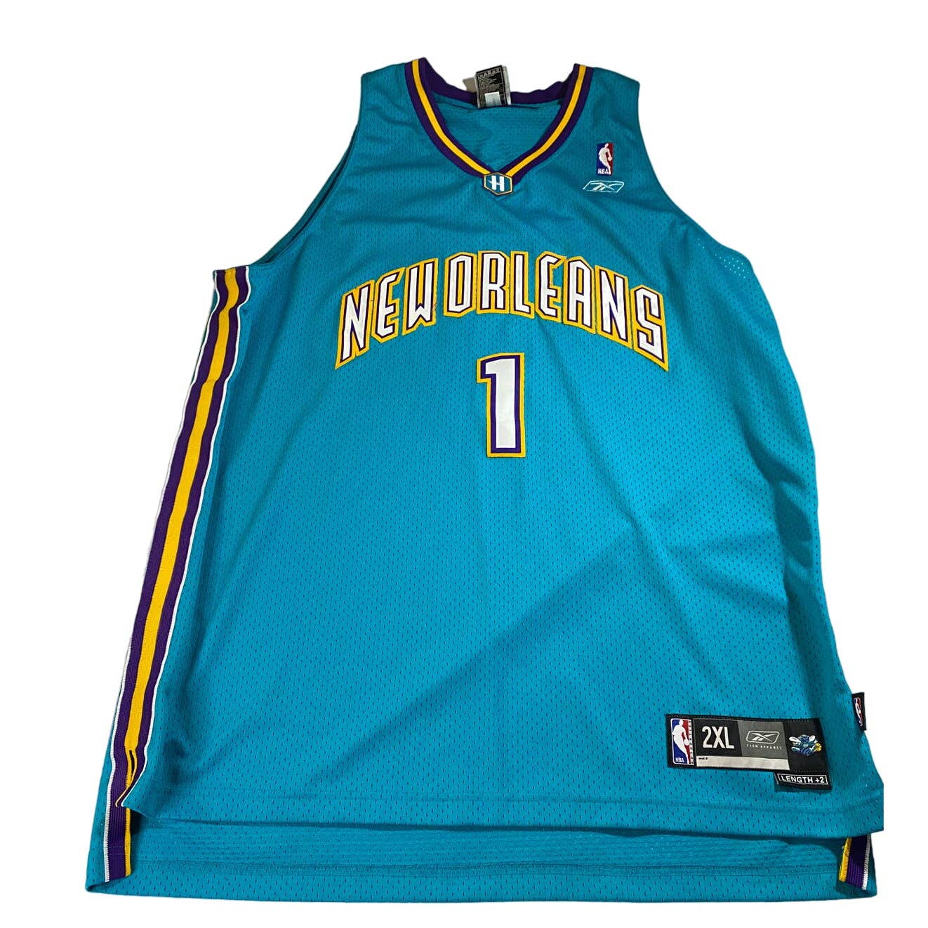 Reebok Baron Davis New Orleans Hornets Away Authentic Jersey Men's XXL