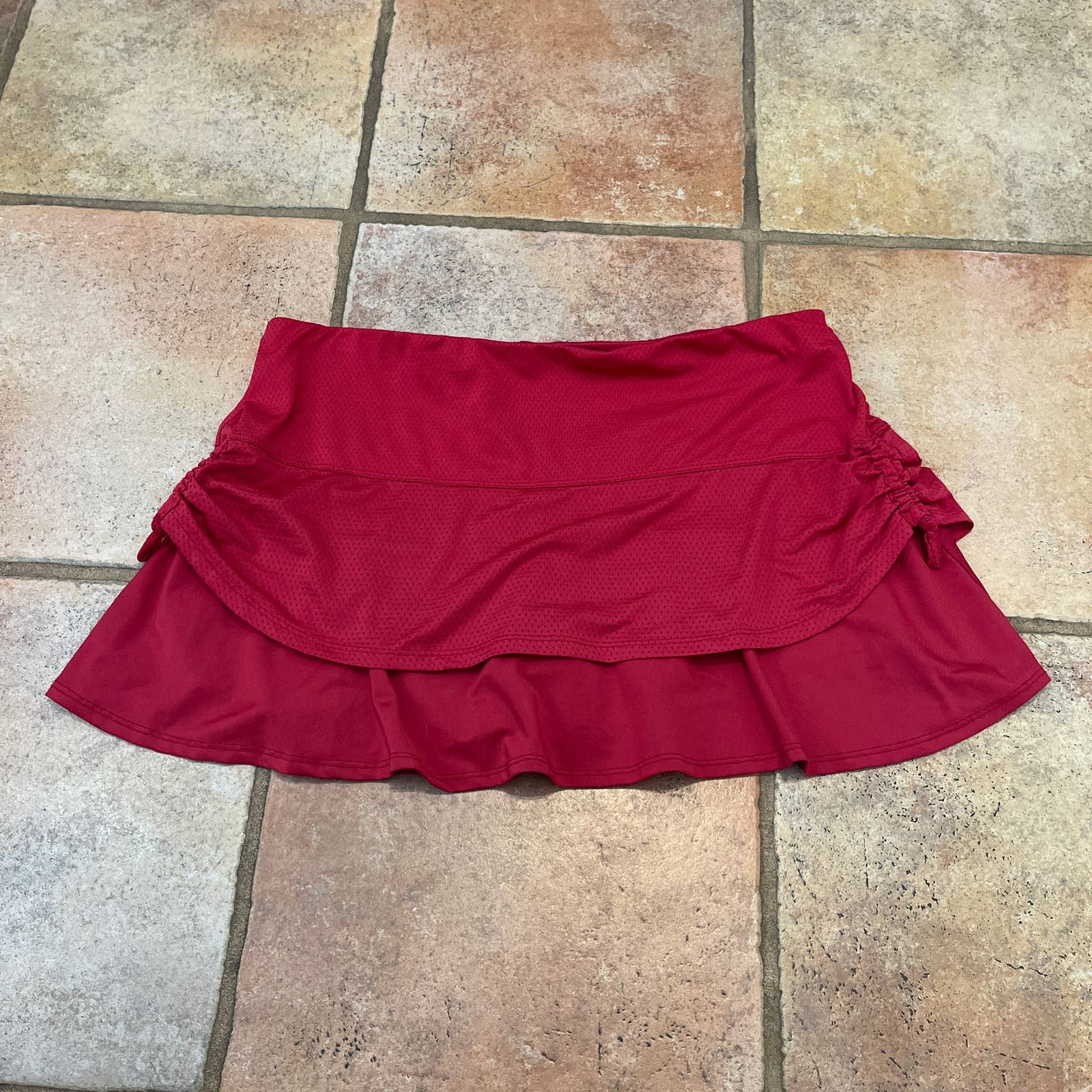 Lucky in love side cinch tennis gold Pickleball skort size L
