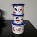 Tupperware cherry canisters