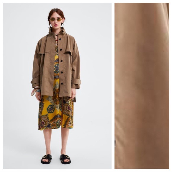 NWOT. Zara Woman Hooded Parka. Size S.
