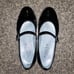 HARUTA Black Enamel Mary Jane Shoes, One-Strap Shoes