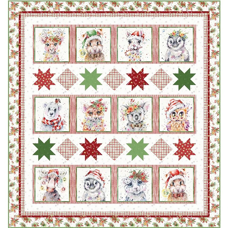 Little Darlings Christmas Kit - Christmas Friends by Wendy Sheppard - P&B Textil