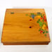 Vintage Wood Writing Slope Stationary Box Treasure Storage Hand Painted Flowers