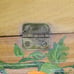 Vintage Wood Writing Slope Stationary Box Treasure Storage Hand Painted Flowers