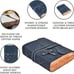 New Vintage Leather Journal 200 Handmade Deckle Edge Pages, Key Closure - Blue