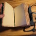 New Vintage Leather Journal 200 Handmade Deckle Edge Pages, Key Closure - Blue