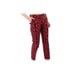 Stella McCartney Womens Red Mid Rise Printed Ankle Length Trouser Pants Size 42
