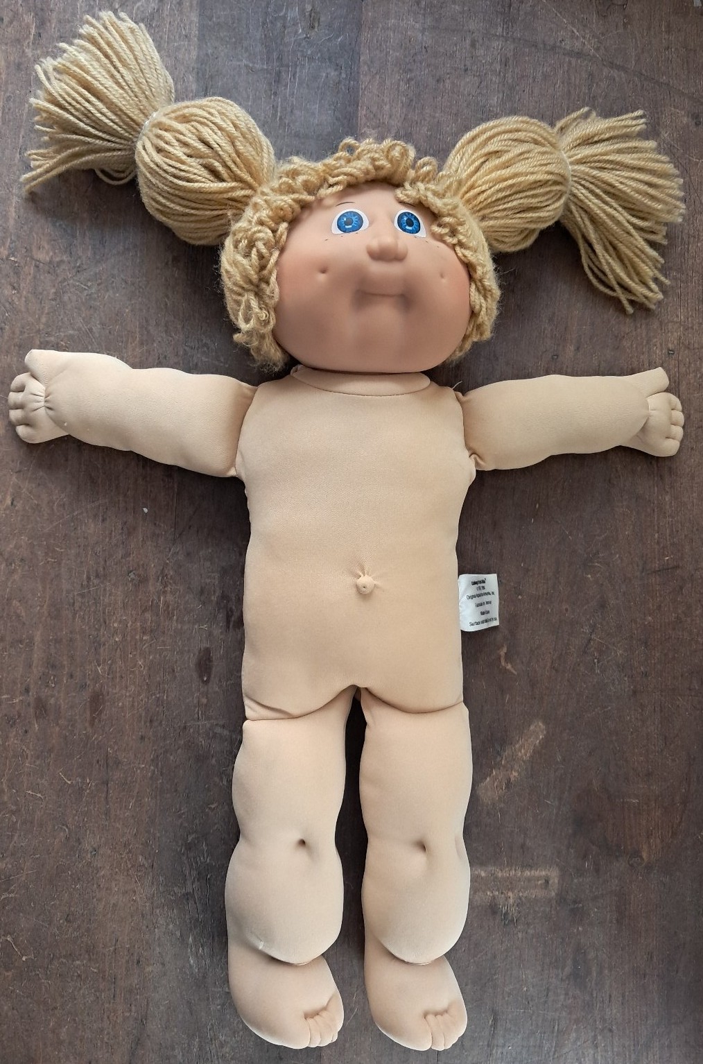 Jesmar Spain Cabbage Patch Kid Blonde Wheat Blue Eyes Freckles HM 2 Good 1984
