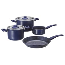 IKEA HEMLAGAD 6-piece Cookware Set, Blue (004.628.78) NEW