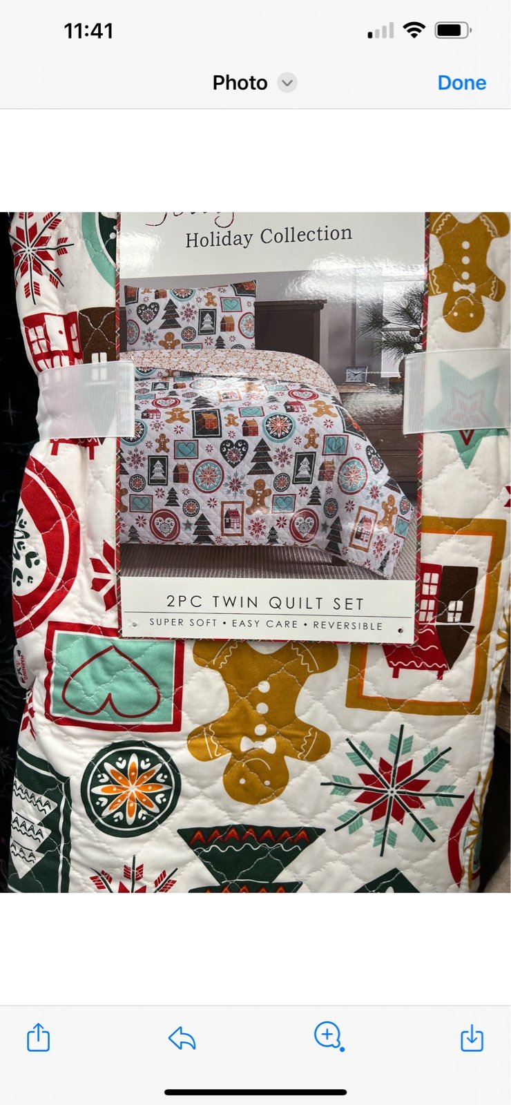 Gingerbread quilt set