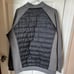 Columbia Men's Black and Gray bomber Jacket cotton sleeve puffer core coat Large