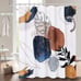 Mid Century Boho Shower Curtain Modern Shower Curtain Gold Shower Curtain, 72x72
